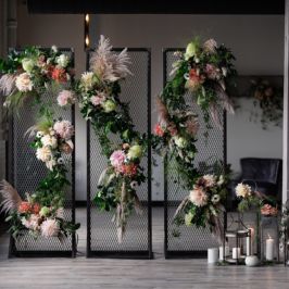 3 Piece Metal Grid Wall Megan Dailor Photography